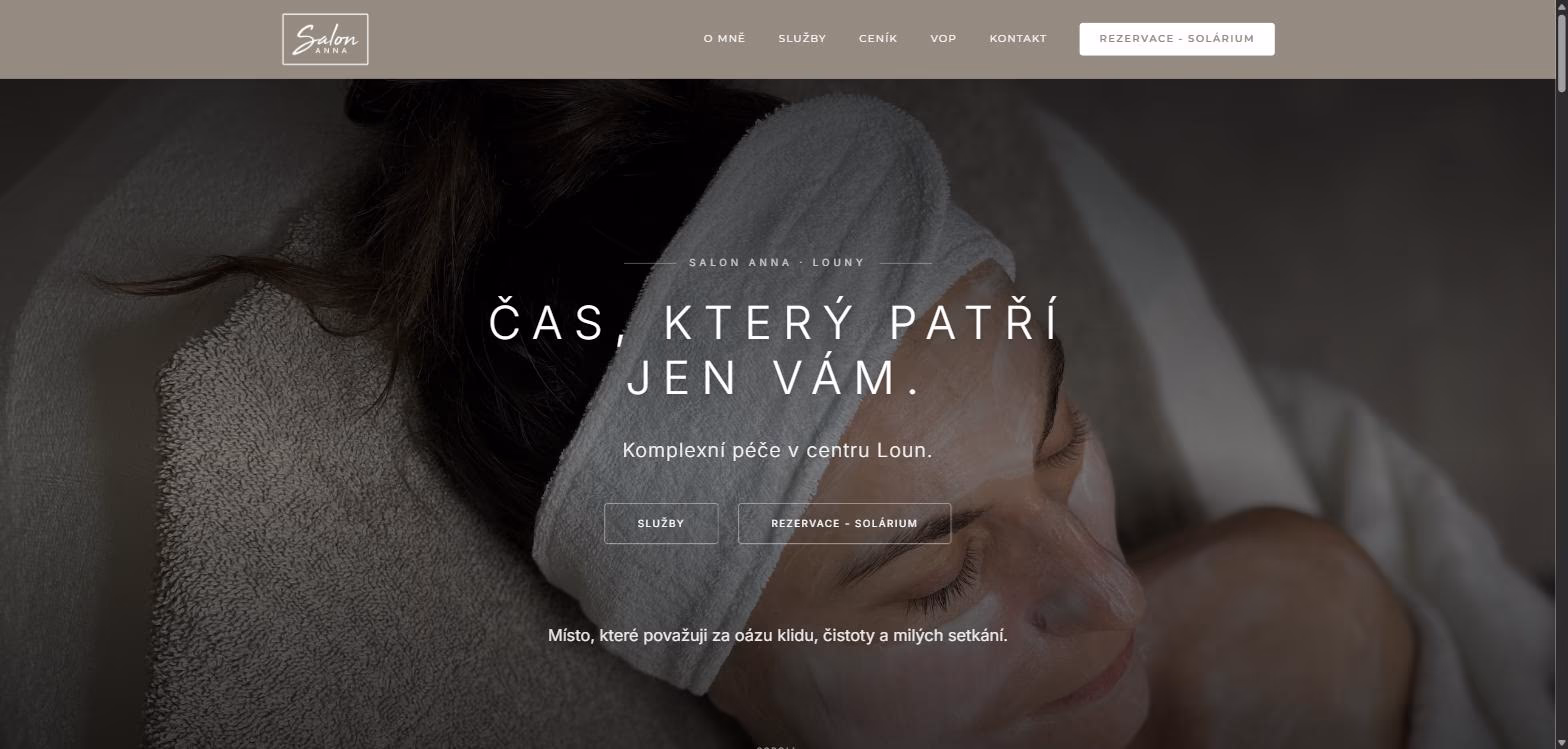 Náhled webu Kosmetika - Salon Louny